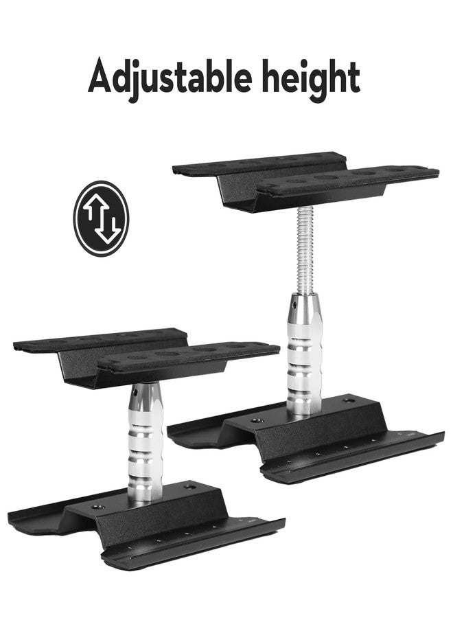 Buddy RC RC Hobby Car Workstation Work Stand Aluminum Repair Workstation 360 Degree Rotation Lift Or Lower with Screw Tray for 1/8 1/10 1/12 Scale RC Trucks Buggy (Black) - Image 2